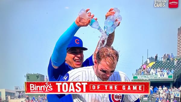 Good lord, Happ. Leave your hat on. 
